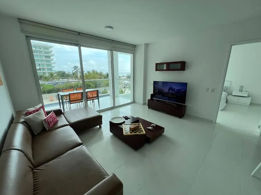 Beachfront Luxury Condo Cartagena Daire
